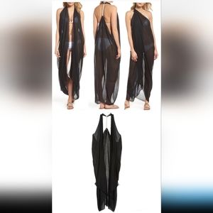 POOL TO PARTY Black Cover Up NWT
